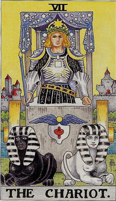 타로카드-7번-전차-카드