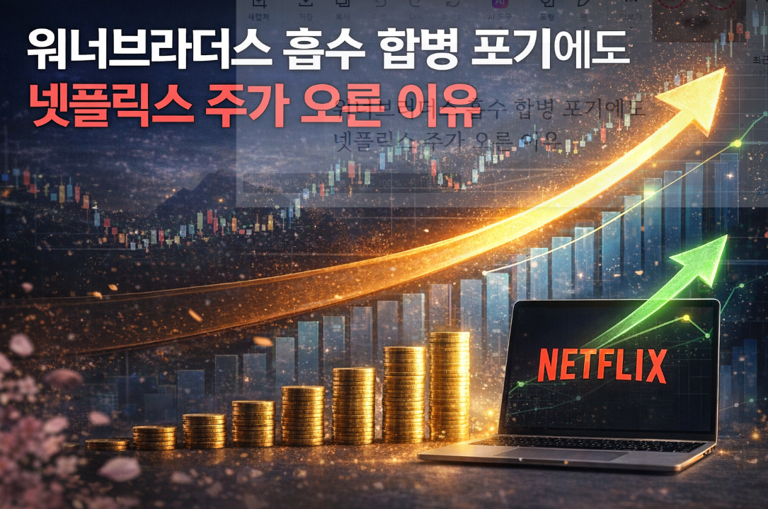 워너브라더스 포기했는데도 넷플릭스 주가 급등한 이유