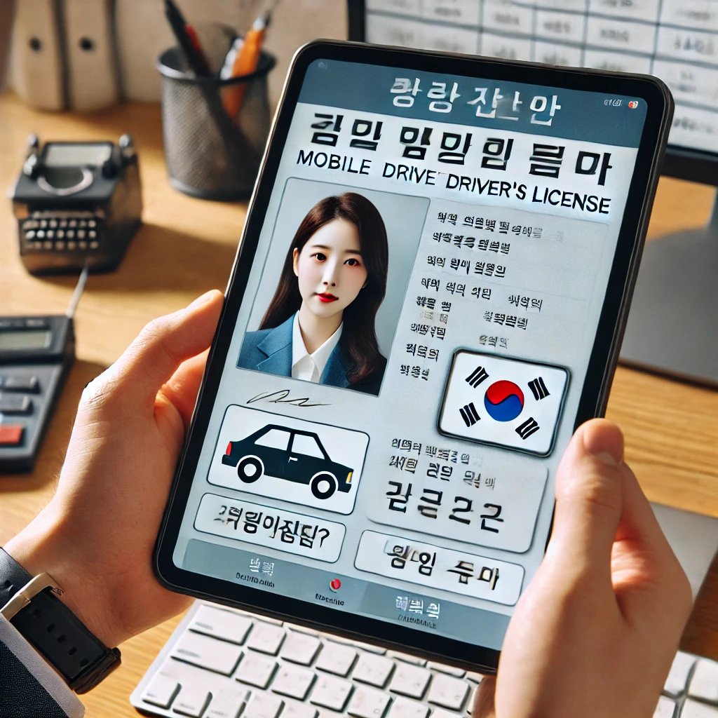모바일 운전면허증 발급 방법 신청 비용
