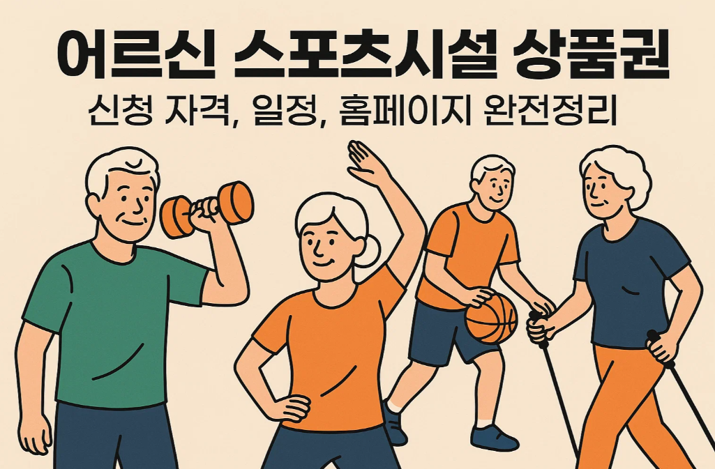 어르신 스포츠시설 상품권 신청 자격, 일정, 홈페이지 완전정리