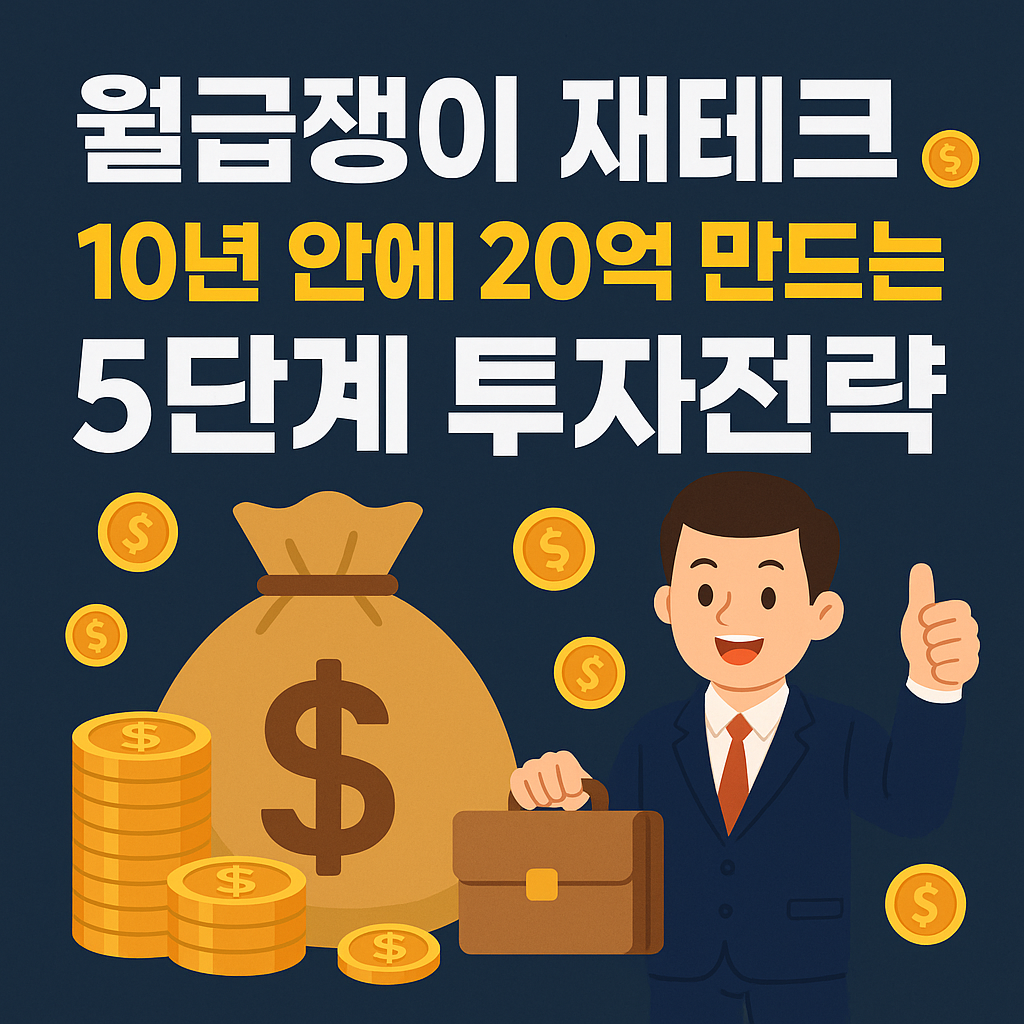 월급쟁이 제테크 5단계 투자 전략