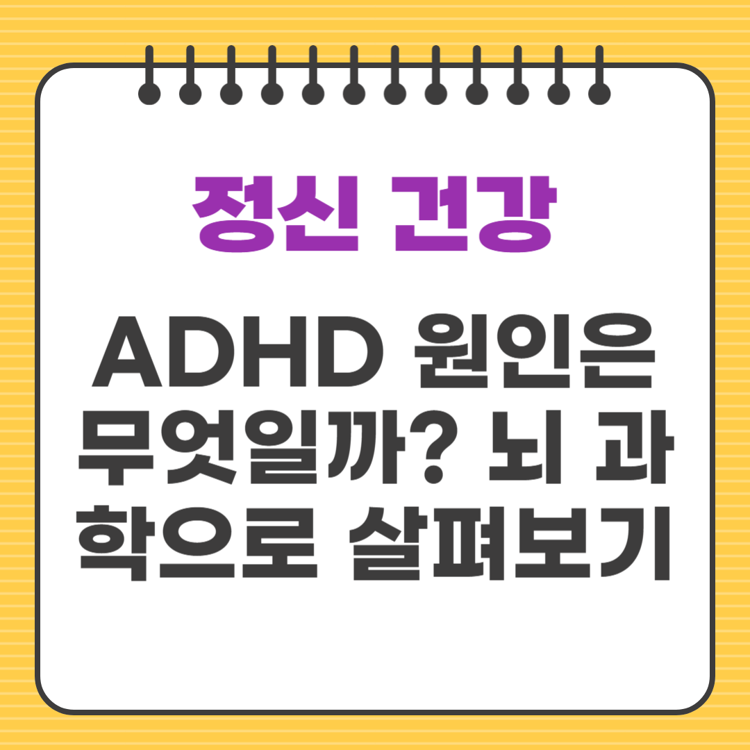 ADHD 원인은 무엇일까? 뇌 과학으로 살펴보기
