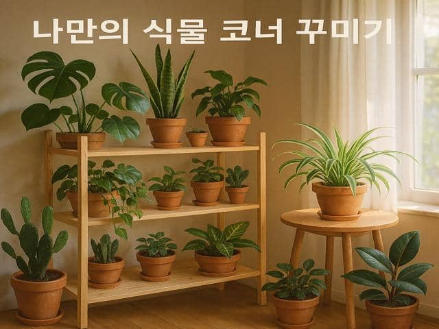 나만의 식물 코너 만들기