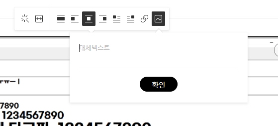 티스토리 블로그 대체 텍스트 창
