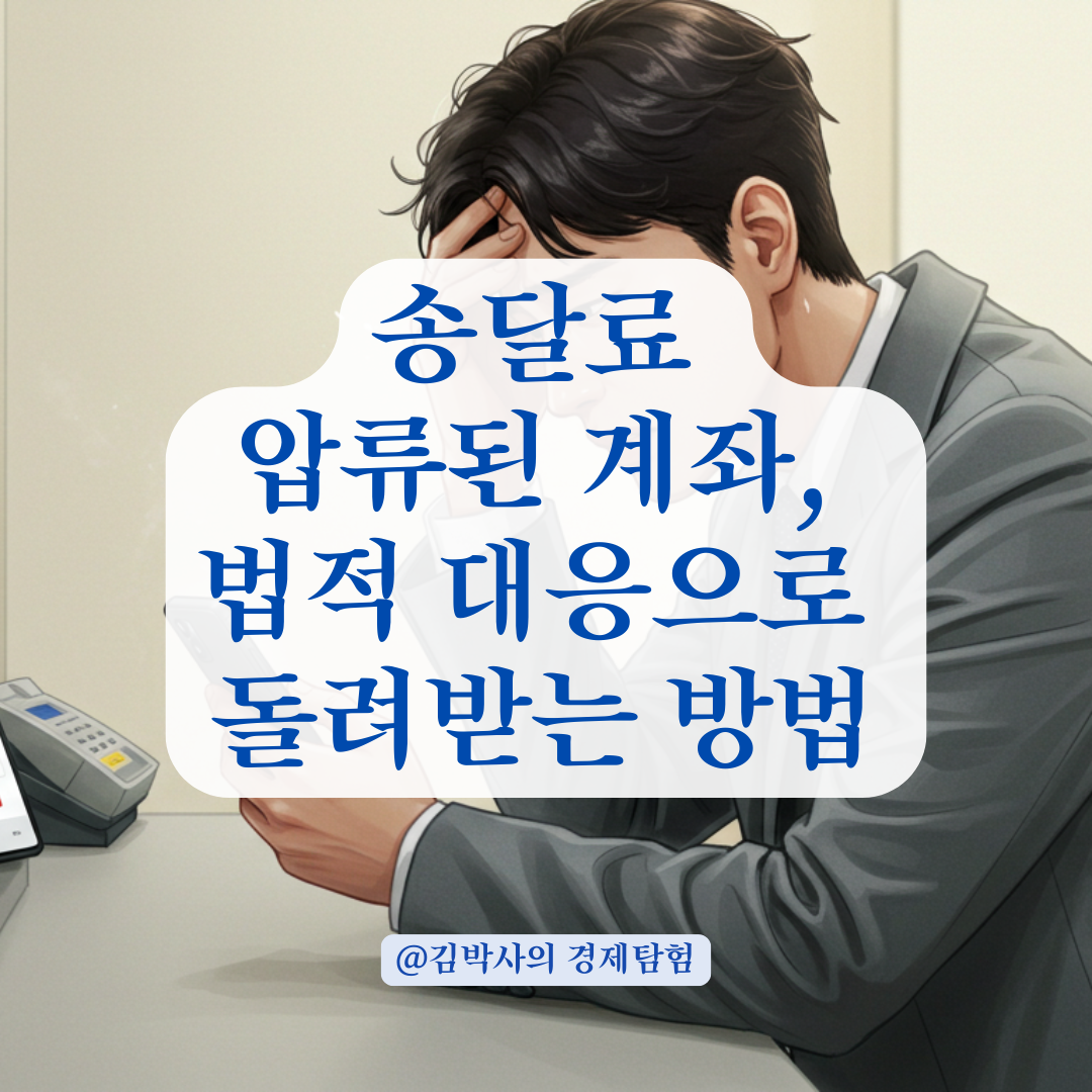 개인회생 폐지 후 압류된 계좌로 송달료 입금된 경우 대응 방법 정리.