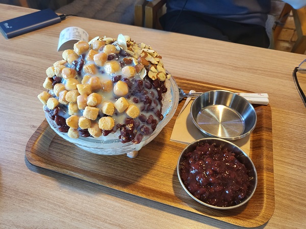 거문도 카페 오후 옛날팥빙수-1