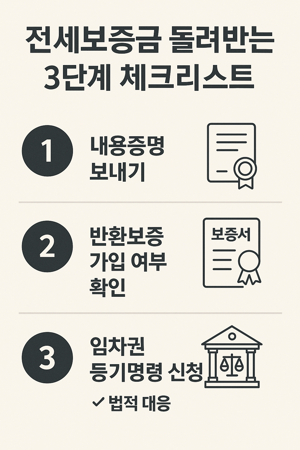 “전세보증금 돌려받는 법, 놓치면 큰일 나는 3단계 체크리스트”