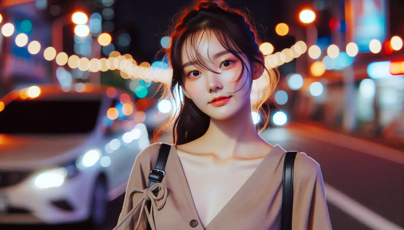 일본-전기코드를-알아보고-여행하는-여성의-모습