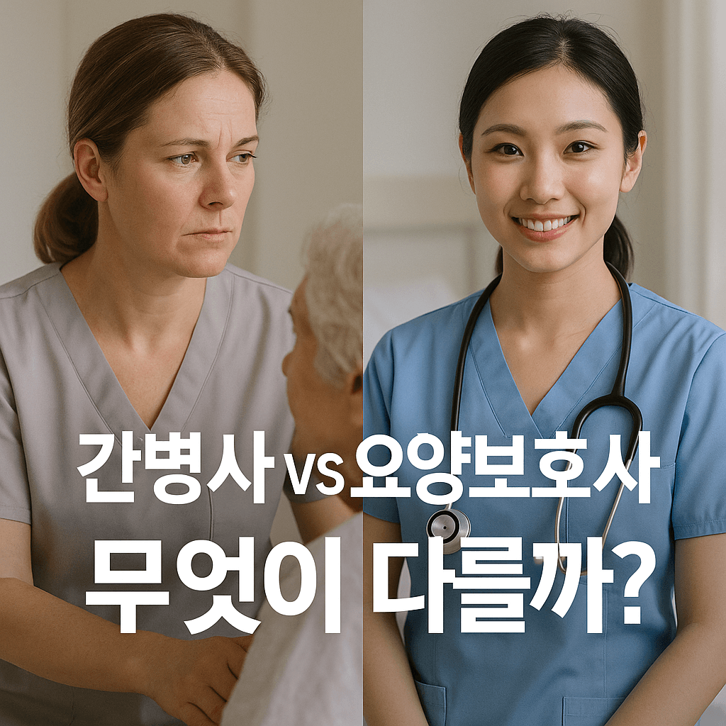 간병사와 요양보호사의 차이 분석