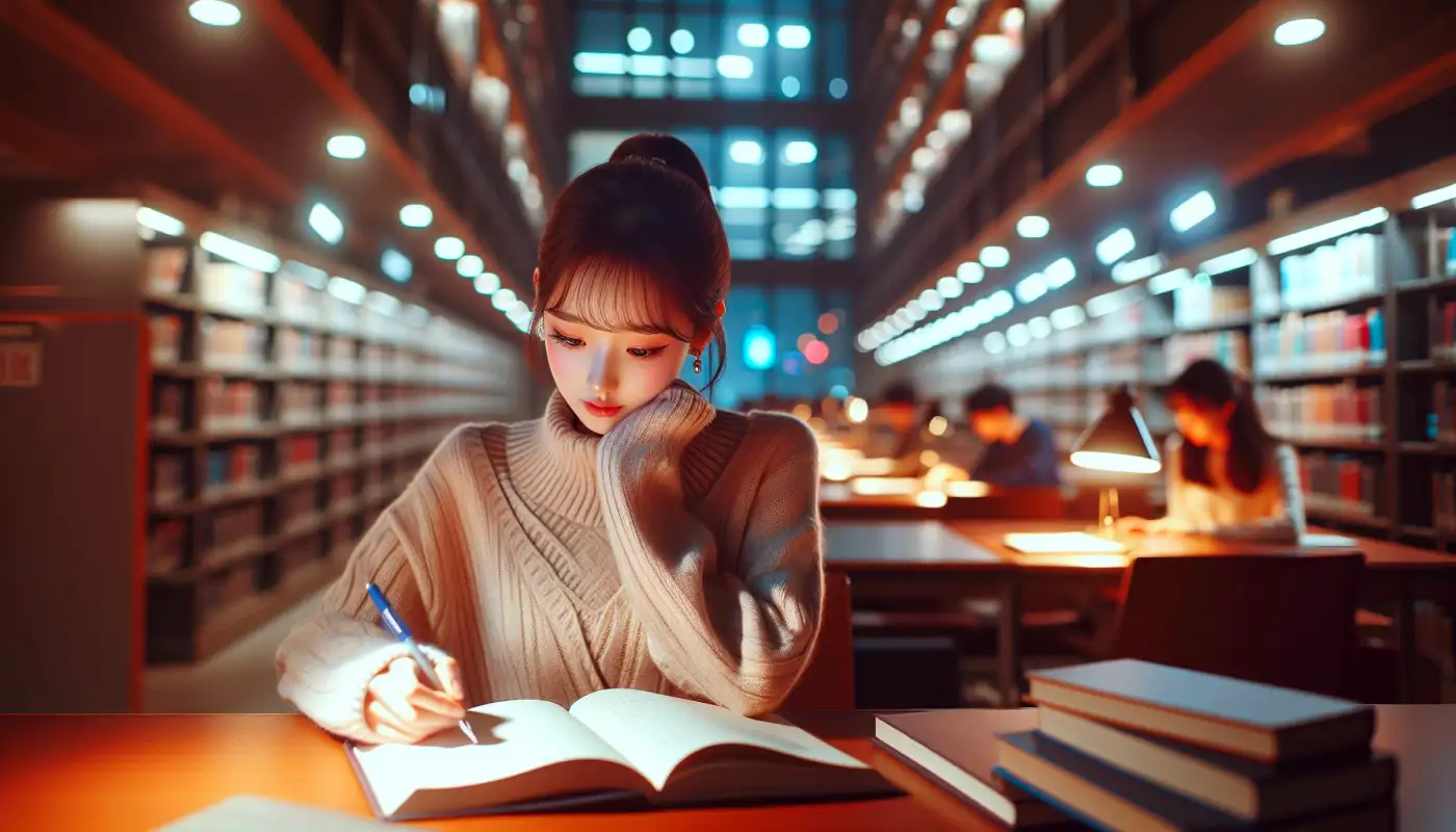 자소서-분량-길이를-조절하며-글쓰기하는-여성의-모습