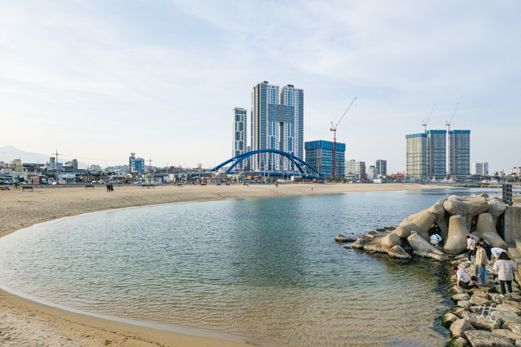아바이마을에서 본 금강대교