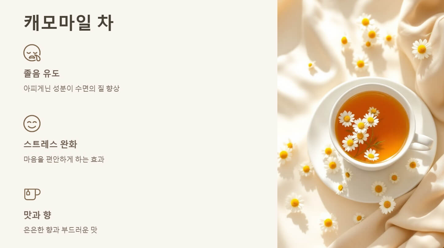 불면증에 좋은 차