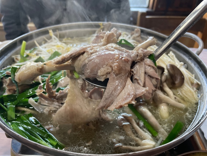 뽕나무 유황 오리백숙 사진