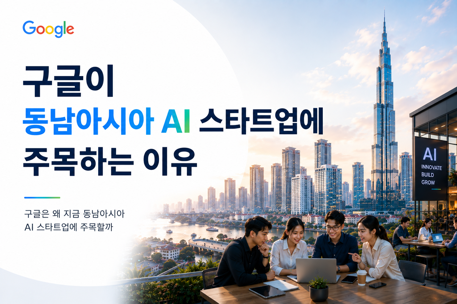 본 이미지는 구글이 동남아시아 AI 스타트업에 주목하는 이유를 의미합니다 (참고용 이미지)