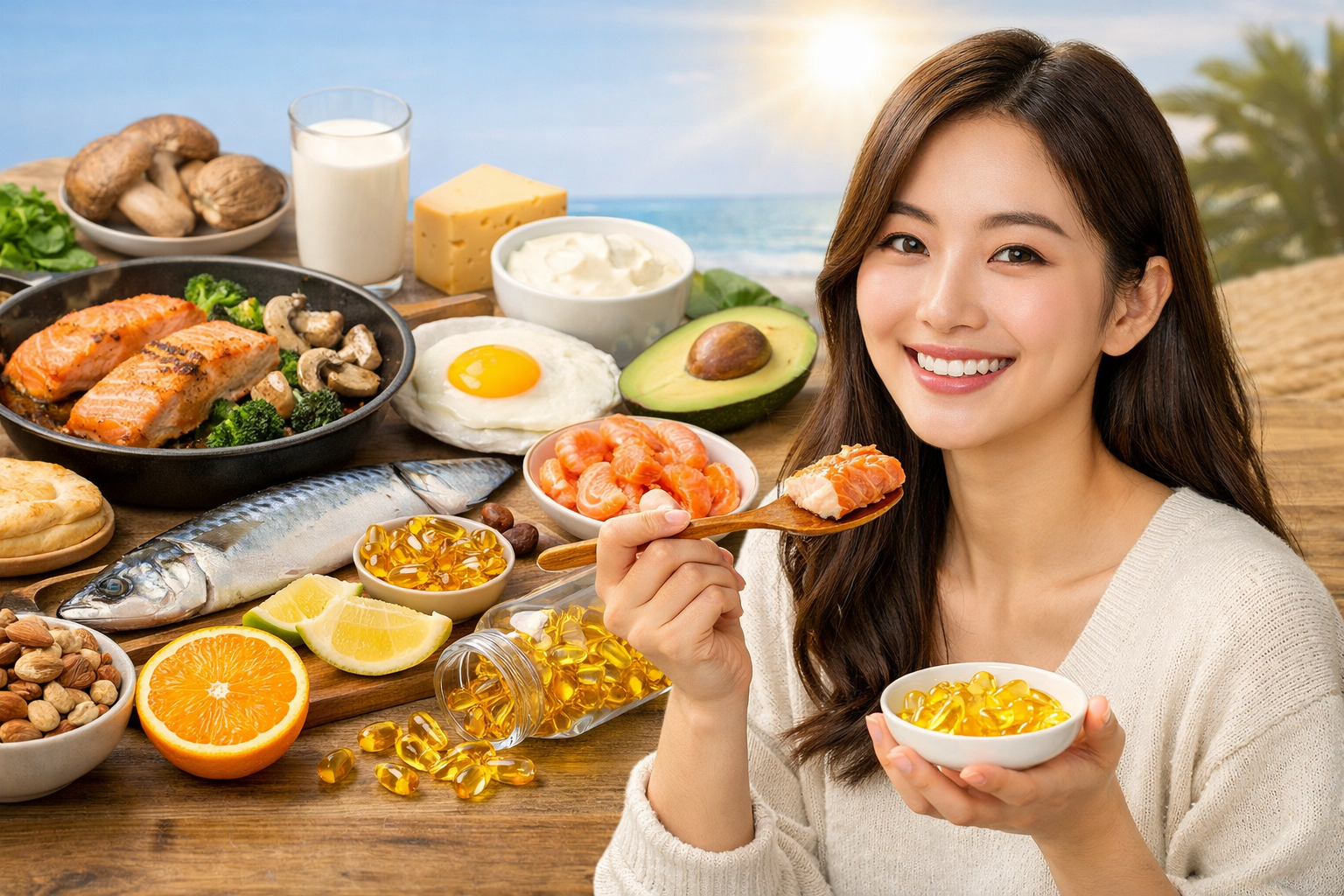 비타민 D 흡수 음식