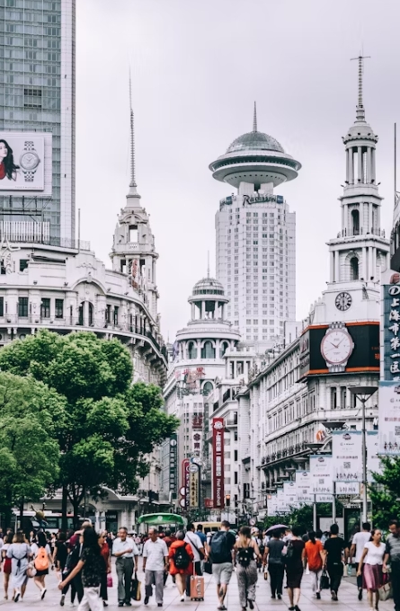 중국 상하이 도시사진