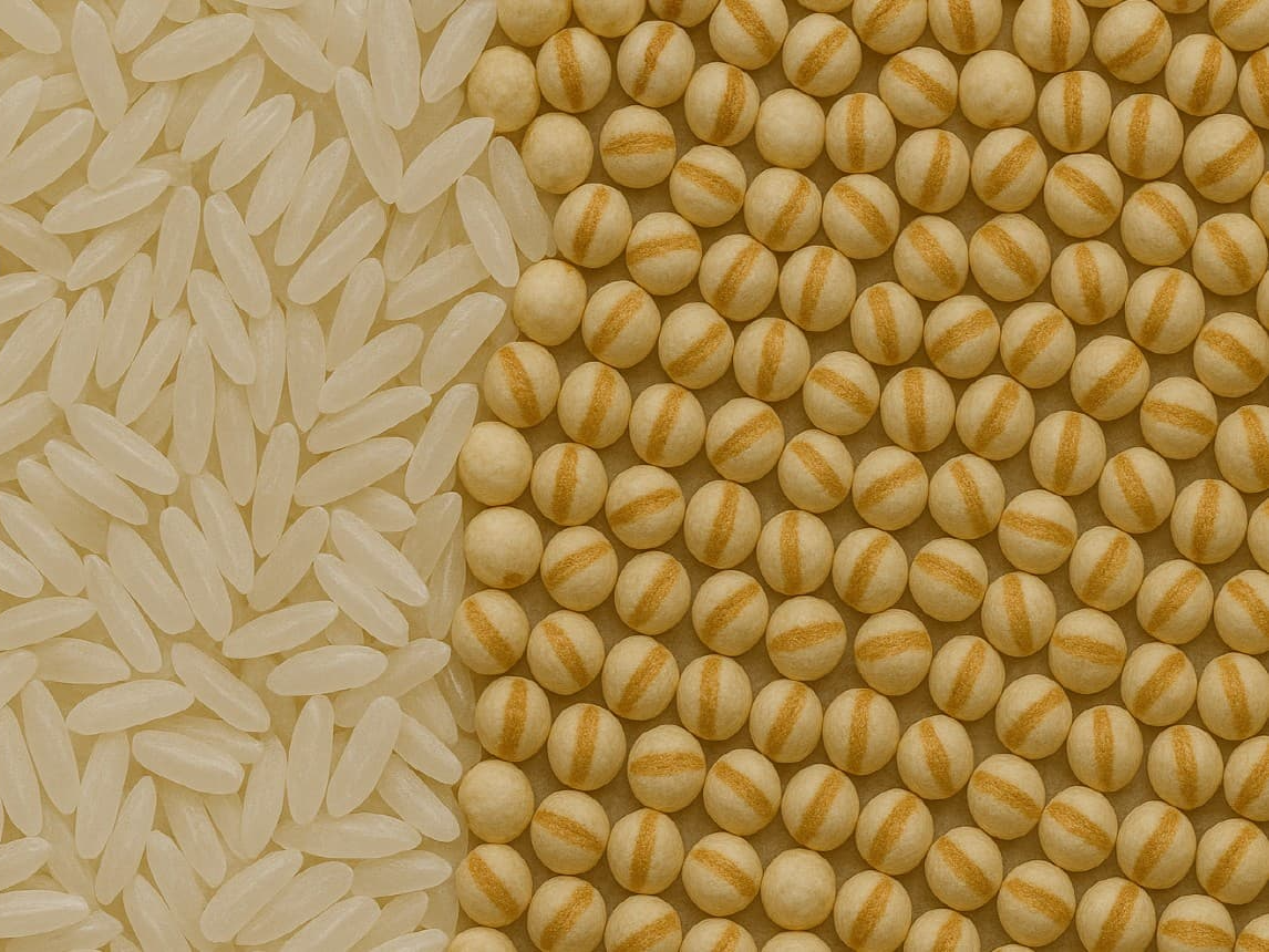 쌀에 율무를 넣어 섭취