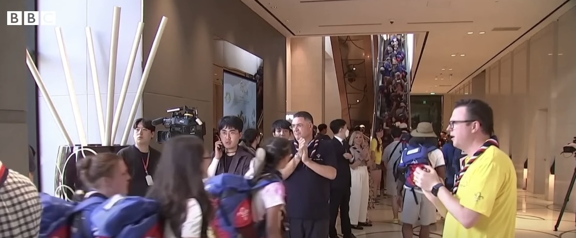 잼버리대회가 종료되지 않은 상태에서 영국 측은 조기 철수