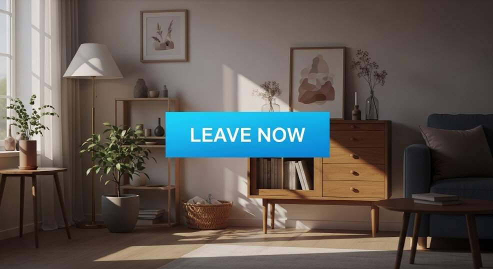 "지금 떠나세요" 버튼이 강조된 블로그용 섬네일