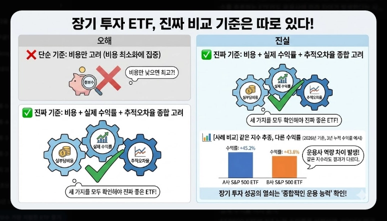 저비용 ETF 순위 [2026년] 총보수 vs 실부담비용 차이 및 추천 포트폴리오