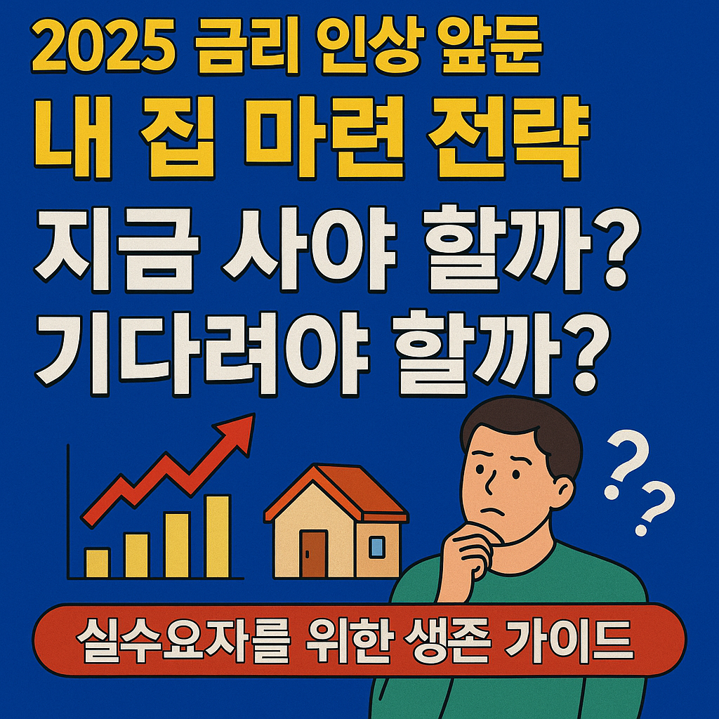 2025 금리 인상 앞둔 내 집 마련 전략 &ndash; 지금 사야 할까? 기다려야 할까? 실수요자를 위한 생존 가이드
