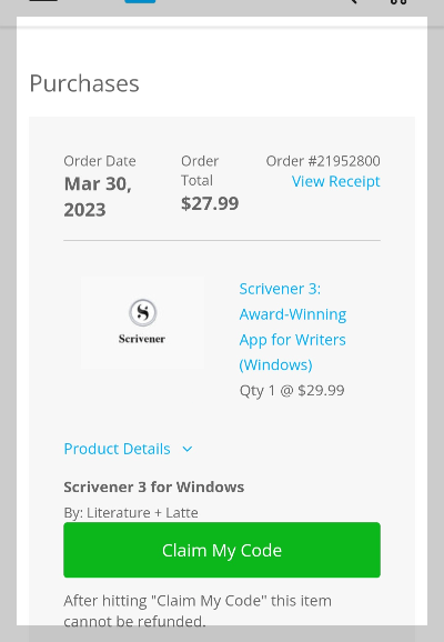 스크리브너 할인 50%