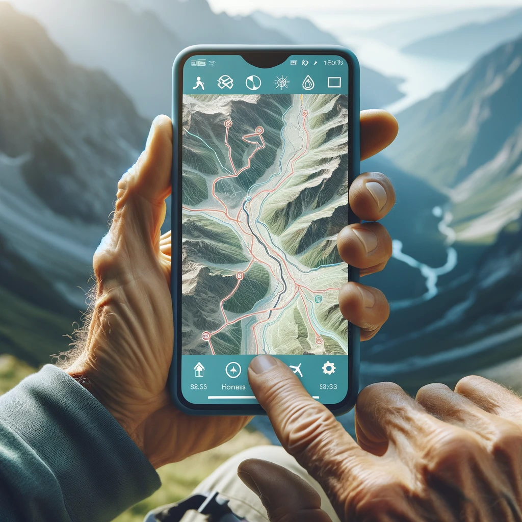 산악 상황별 앱 추천 이미지