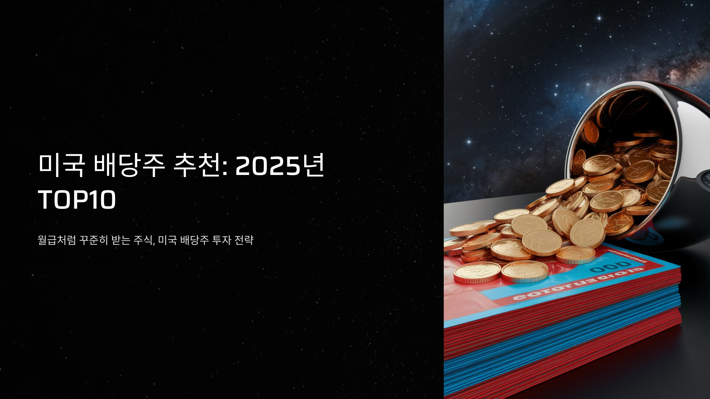 미국 배당주 추천 2025년 TOP10 (월급처럼 받는 주식)
