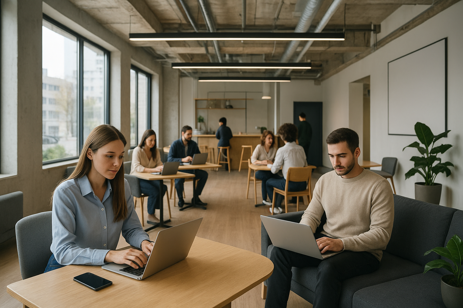 회사도 집도 아닌 제3의 공간, MZ세대와 공유 오피스 관련 이미지
