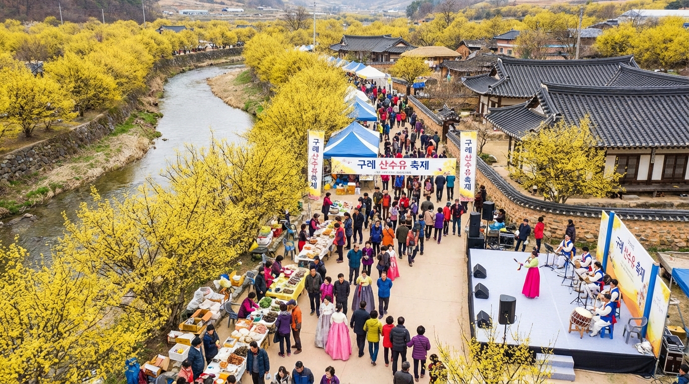 2026 전남 구례 산수유축제 개화시기 및 마을별 관람 코스 정리