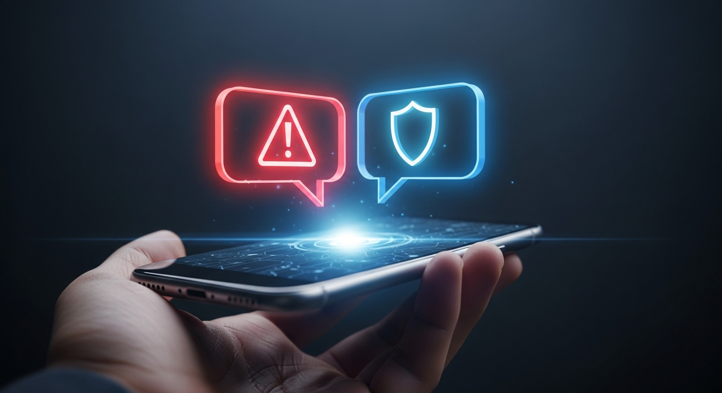 개인정보 유출 확인을 빙자한 악성 스미싱 문자 링크 클릭 주의 경고