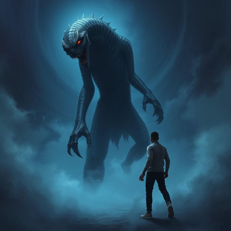 괴물과 마추친 꿈