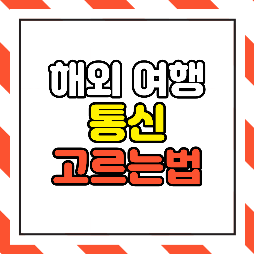 포켓와이파이 vs 유심 vs eSIM