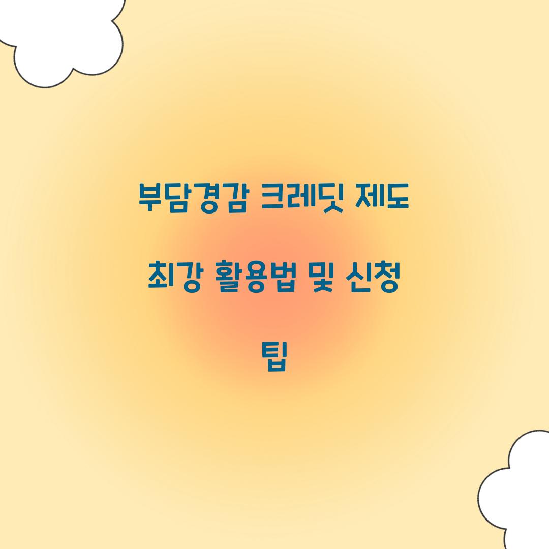 부담경감 크레딧 제도