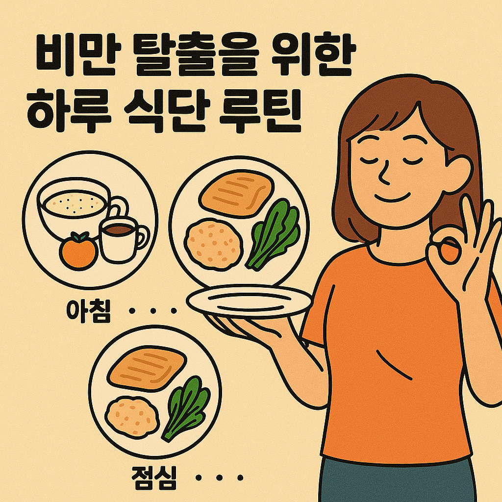 비만 탈출을 위한 하루 식단 루틴 공개