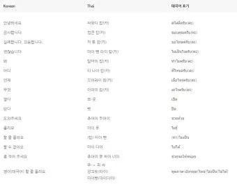 태국 고수 빼주세요 여행 태국어 회화 마이 싸이 인사말_12