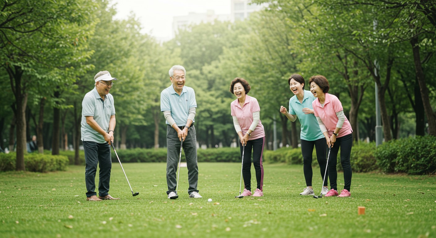 파크골프를 즐기는 세대