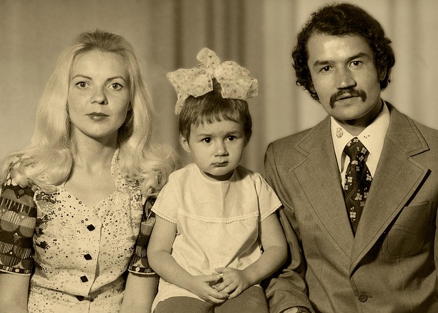 부모님과의 옛사진