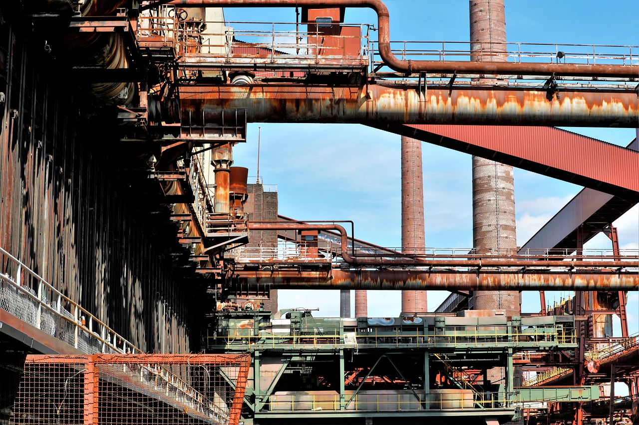 제철소 사진
