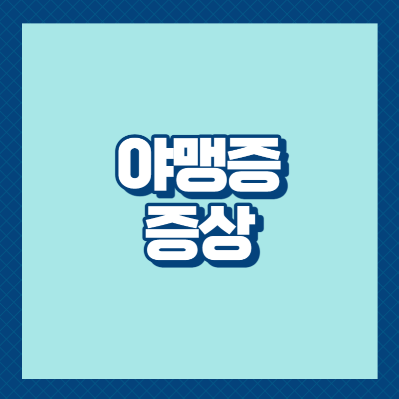야맹증 증상