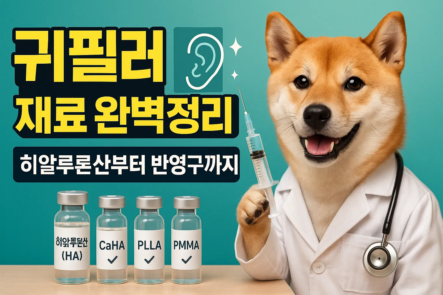 귀필러 재료 완벽정리! 히알루론산부터 반영구까지