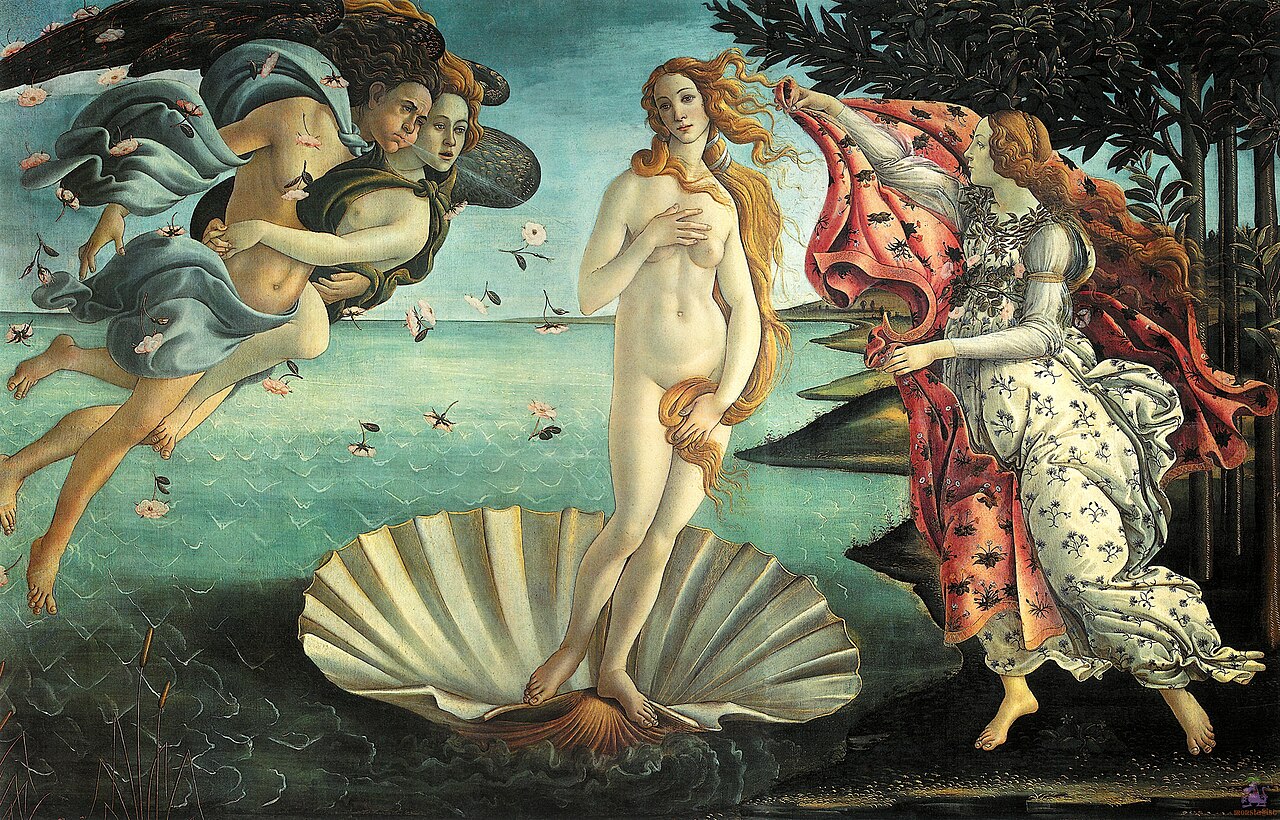 비너스의 탄생 (The Birth of Venus)원본 고화질 이미지
