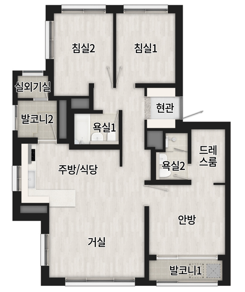 광명 시티프라디움 에듀하임 59b평면