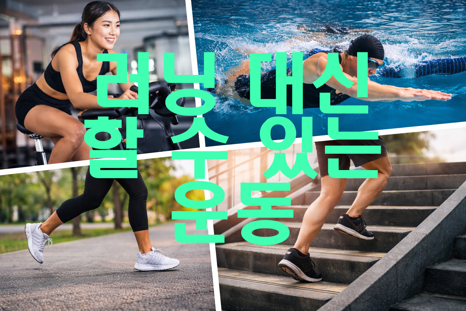 러닝 대신 할 수 있는 운동 추천!
