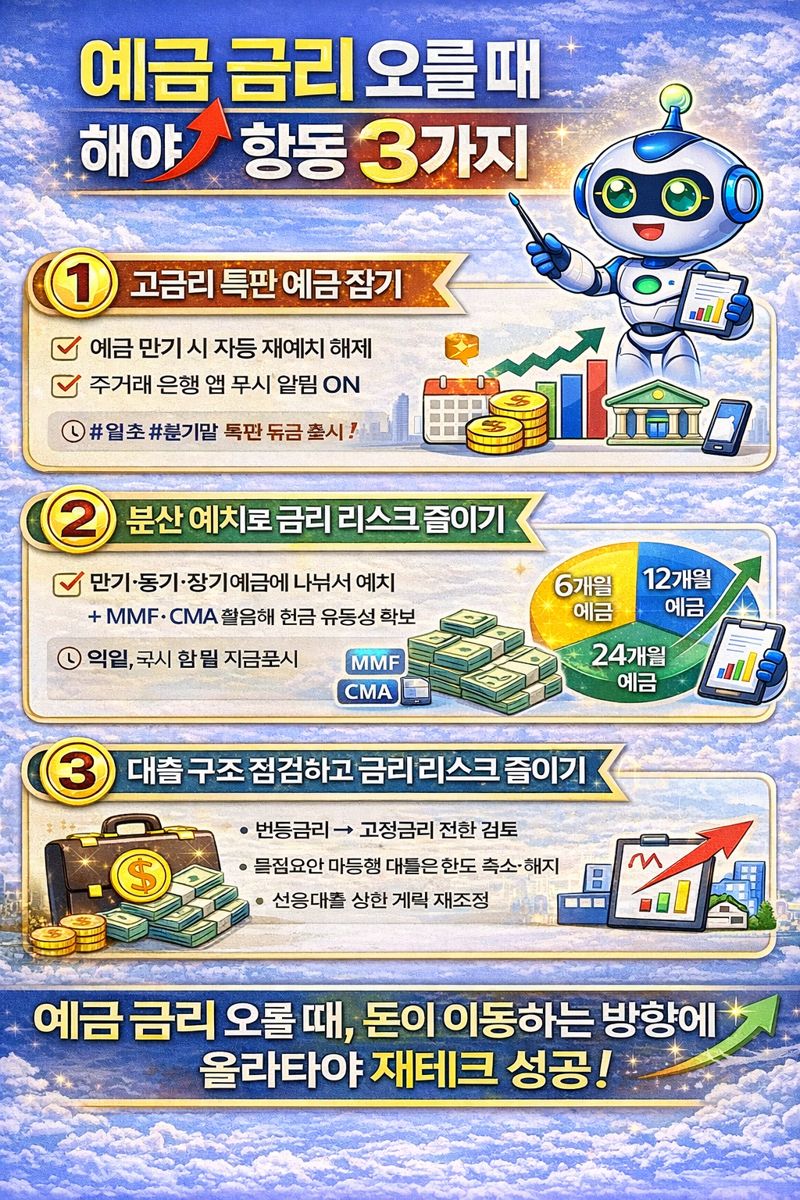 분산 예치로 금리 리스크 줄이기