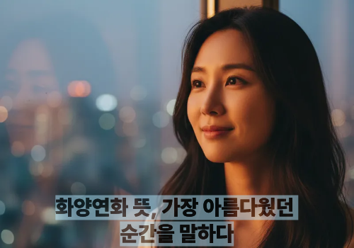 화양연화 뜻, 가장 아름다웠던 순간을 말하다