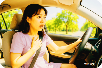 도로 위의 갑작스러운 불안