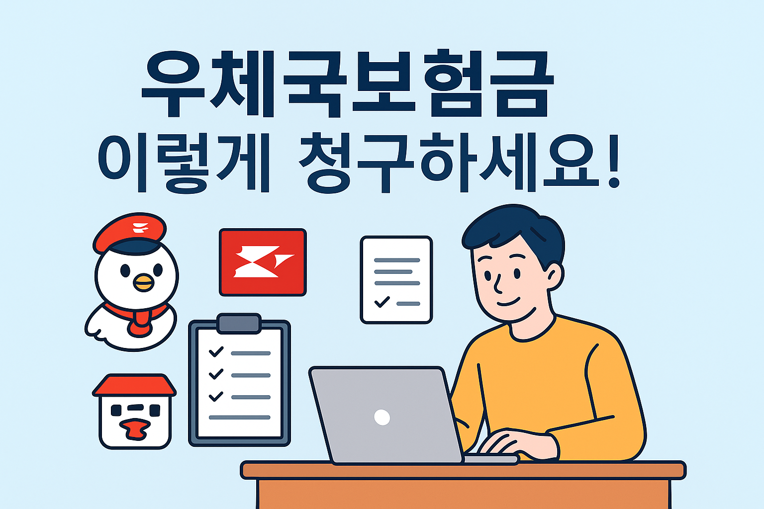 우체국보험 실비청구 완전정복! 인터넷접수 방문청구 한눈에 보기
