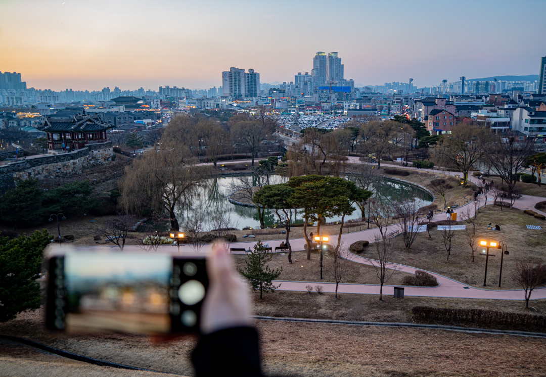 방화수류정 화홍문 전경