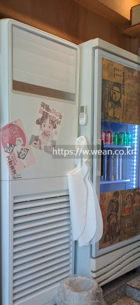 앞치마가 준비되어 있어요.